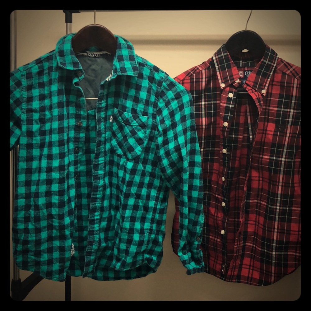 Boys button down shirts 10/12 large chaps/ Shaun w